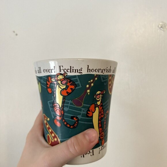 Disney Winnie the Pooh Tigger Coffee Mug Cup Feeling Hoorayish All Over! - Picture 6 of 8